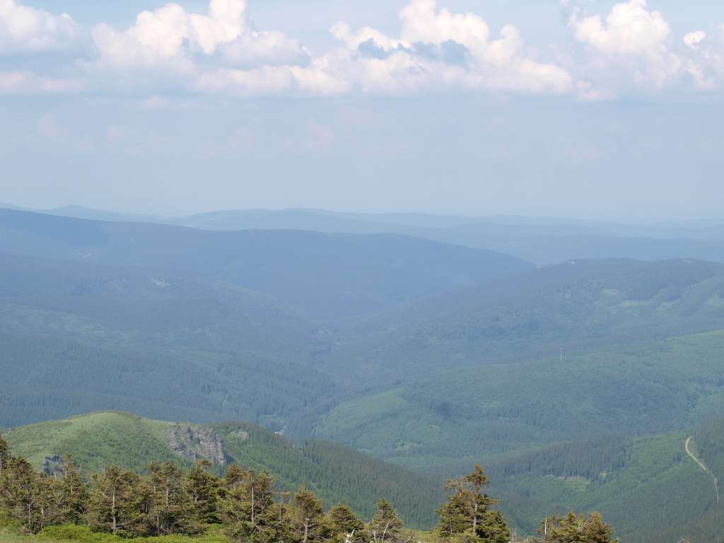 Panorama z Pradědu
